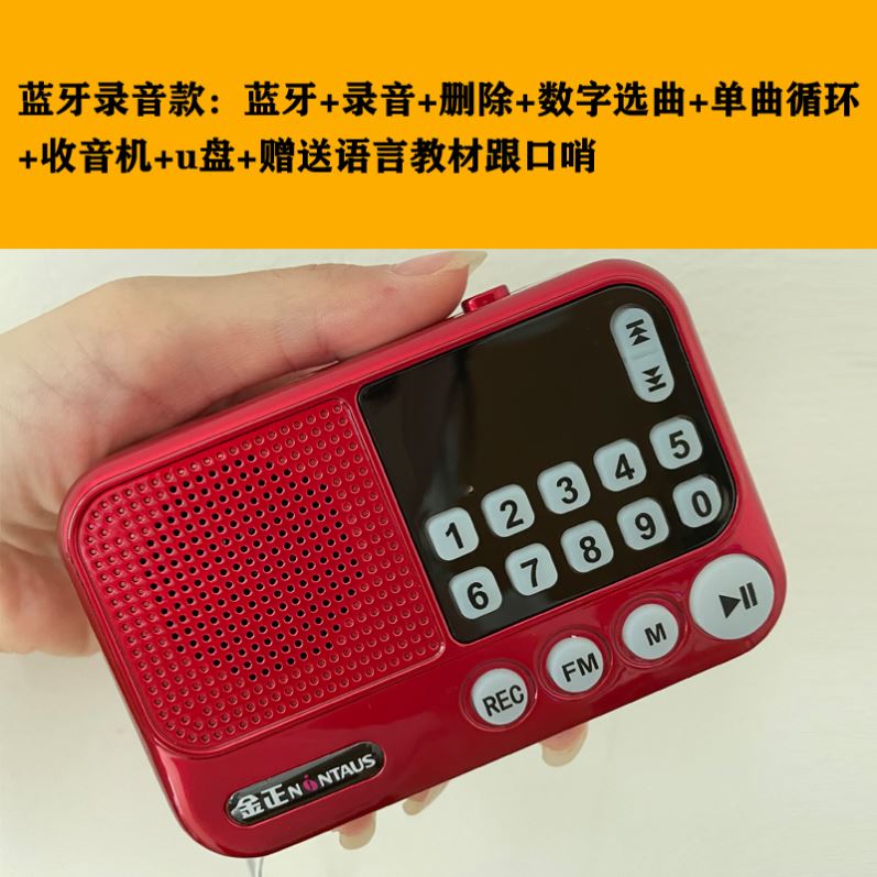 训话深蓝色充电早教鸟用录音带训练器金刚训小鸟八哥学说话机鹩哥