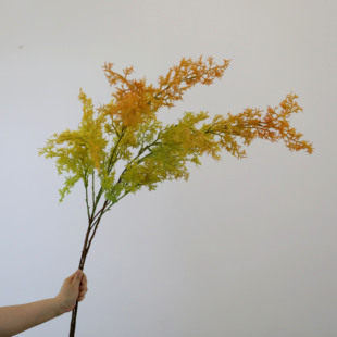 仿真黄栌 迷雾 婚庆花艺师造景 摄影道具 商业软装 摆件陈设 烟树