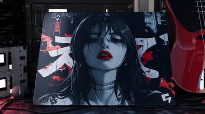 GLSSWRKA Hana glass pads同款复刻限量版电竞钢化玻璃鼠标垫FPS