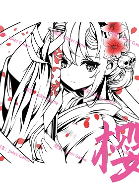 Joker Game【樱】二次元电竞钢化玻璃鼠标垫FPS吃鸡moba 无畏契约