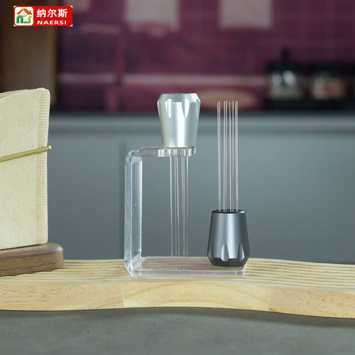 铝合金意式咖啡机散粉器咖啡布粉针结块打散均匀布粉器具带底座