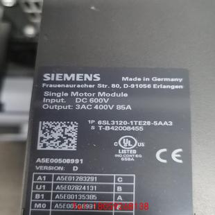 非标价 西门子 6SL3120 5AA3 85A 1TE28