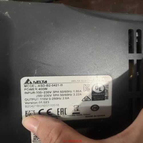 【非标价】台达b2 400w伺服驱动器20年份，驱动器型号：asd-b