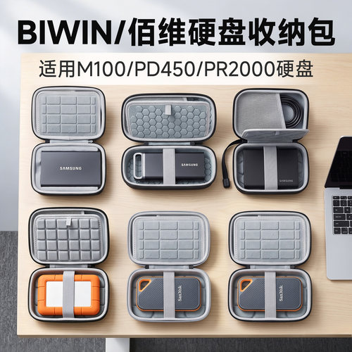 虎炳BIWIN佰维M100硬盘收纳包