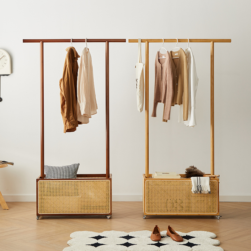 可移动落地衣帽架简约