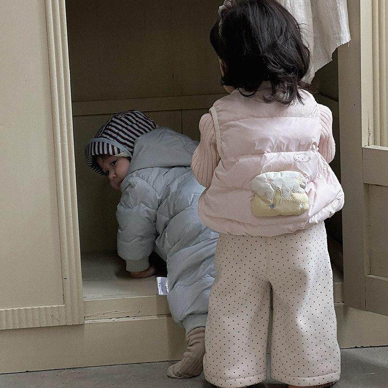 2025冬季女童卡通可爱羽绒马甲女宝猫咪印花无袖外套保暖背心,童装/婴儿装/亲子装,羽绒马甲,淘宝优惠券,粉丝福利购,淘宝优惠卷