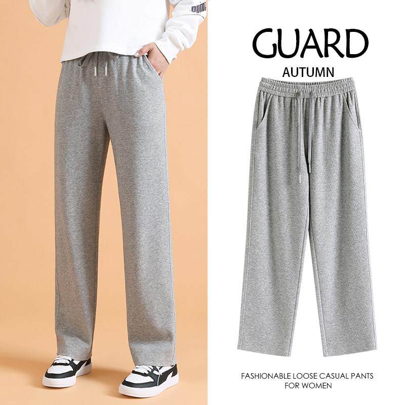 窄版直筒裤女2025新款小个子软糯米裤垂感九分阔腿裤休闲加绒卫裤