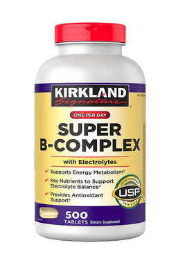 效期27.04  Kirkland Super B-Complex 复合维生素B族 500粒