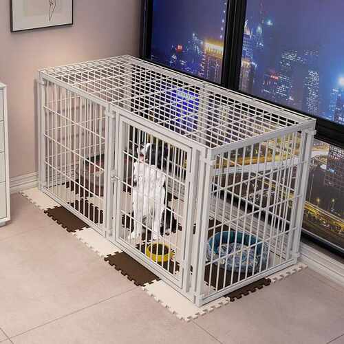 狗笼家用宠物狗屋大中小型宠物围栏自由拼接带封顶栅栏猫别墅猫舍