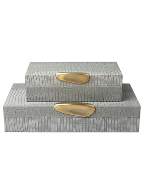 北欧立体饰品收纳盒样板房售楼部卧室客厅餐厅储物盒家居软装摆件