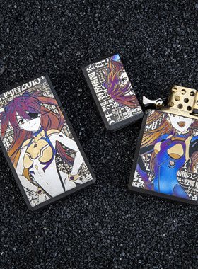 MeteorEDC煤油打火机 福音战士EVA系列 明日香 绫波丽 户外 推牌