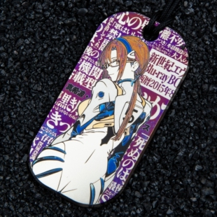 Meteor福音战士吊坠 真希波与八号机 手工烧制 雕刻 挂牌 钛合金