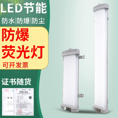 led防爆灯荧光灯防水工业长条日光应急支架式吸顶仓库厂房隔爆型