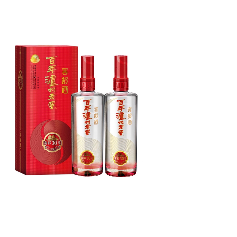 泸州老窖浓香型白酒 百年泸州老窖窖龄酒 窖龄30年38度500ml*2瓶