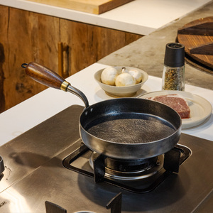 铁娃公社手工锻打铁锅小煎锅平底煎锅平底锅煎蛋牛排无涂层不沾锅