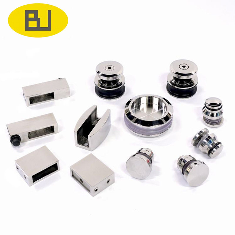 浴室移门55mm滑轮套装25圆管导轨推拉门玻璃门防跳吊轮淋浴房配