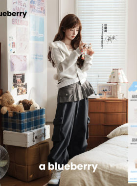 休闲甜美毛毛领连帽卫衣外套女秋