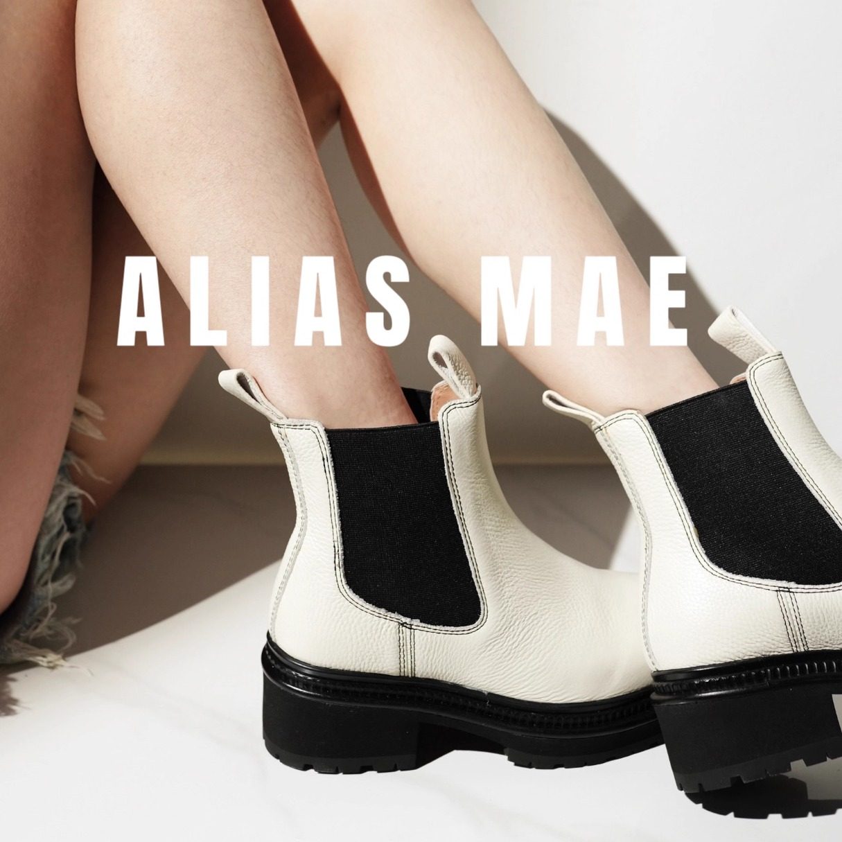 英伦风厚底短靴ALIASMAE