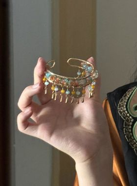 羲和|新中式民族风古风超仙气氛围感精致流苏灵动开口手镯手饰