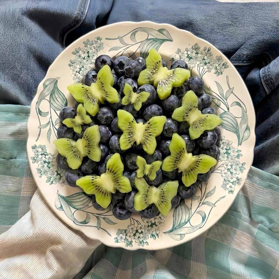 蝴蝶模具鲜切西瓜压花器家用按压式水果蛋糕烘焙DIY3D立体食品级