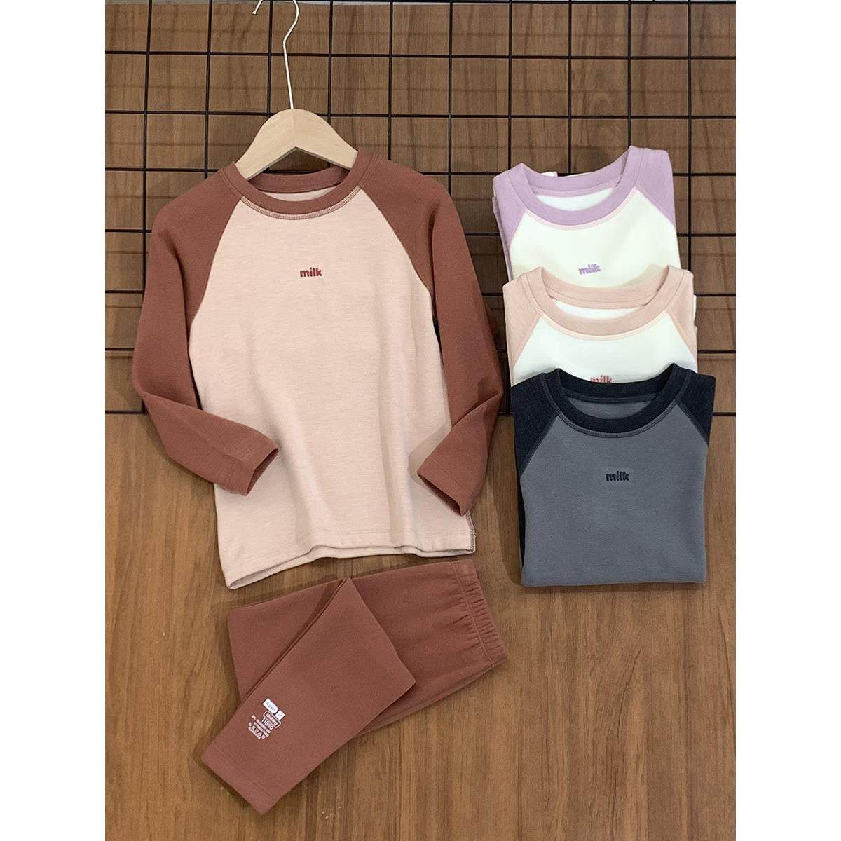 儿童德绒套装男童保暖内衣加厚女童秋衣秋裤柔软中大童家居服秋冬,童装/婴儿装/亲子装,家居服套装,淘宝优惠券,粉丝福利购,淘宝优惠卷