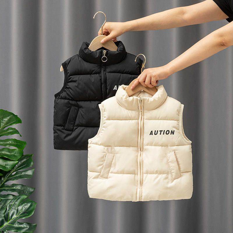 童装新款儿童羽绒棉马甲秋冬季立领背心外套宝宝男女童保暖洋气