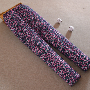 老人防寒居家冬季 纯棉花手工棉裤 子 中老年高腰宽松加厚保暖裤 女