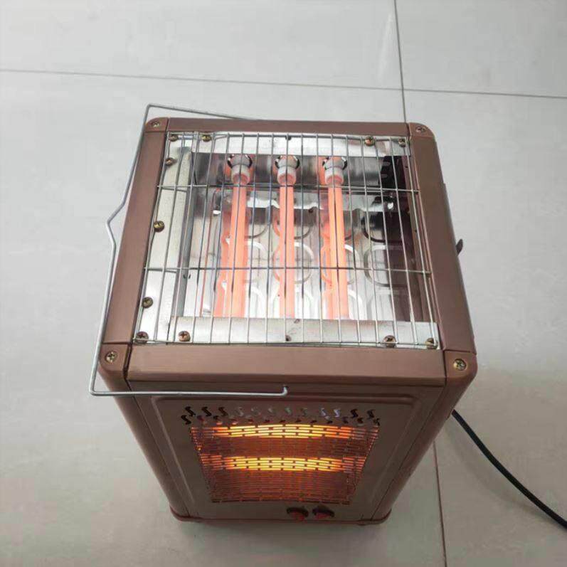 五面取暖器烧烤型烤火器小太阳电热扇电烤炉家用四面电暖气烤火炉