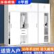 钢制衣柜家用卧室加厚带抽屉加固印花拉门大容量2025新款 衣柜