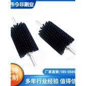 工业毛刷辊清洗除尘抛光机械尼龙丝滚筒圆柱刷空心圆形毛刷轮定制