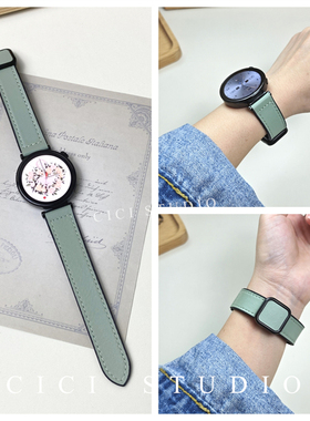 适用华为GT5Pro表带GT4手表41mm女款升级方扣真皮硅胶磁吸扣18mm