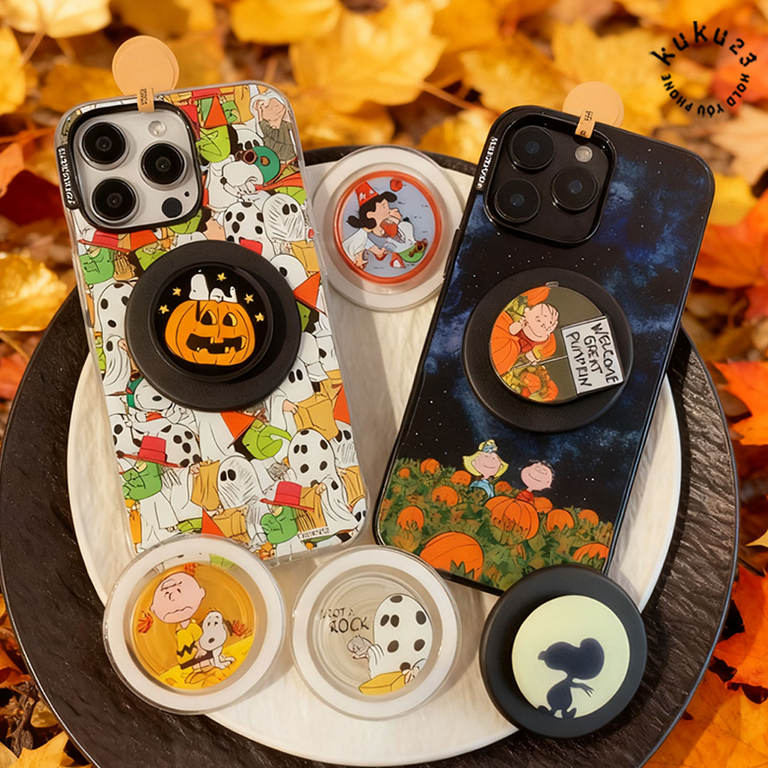 等待南瓜大仙联名气囊支架史努比万圣节伸缩站立磁吸可爱啪嗒