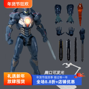 环太平洋手办发光版危险复仇流浪者机甲模型可动玩具摆件儿童男孩