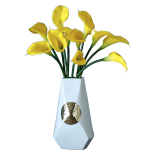 手感保湿马蹄莲仿真花假花海芋花餐桌摆件室内客厅大号装饰花摆设