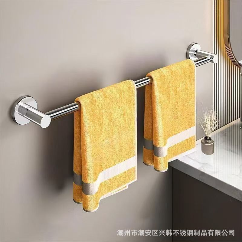 贴标代发304毛巾架免打孔