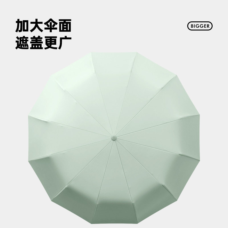 60骨雨伞自动大号抗风暴加固晴雨伞防晒防紫外线防风玻纤伞骨