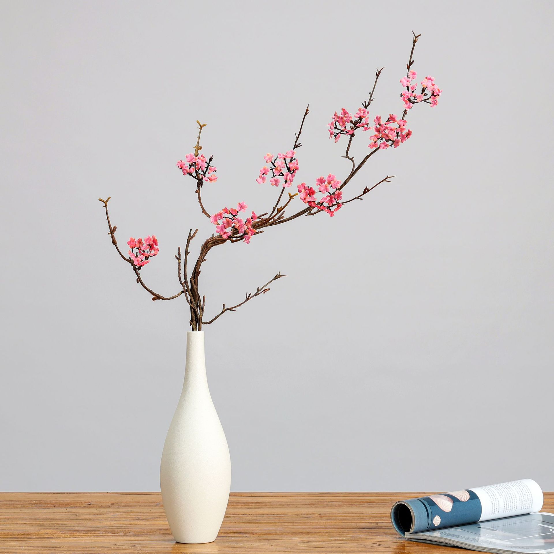 禅意仿真樱花藤条枝家居