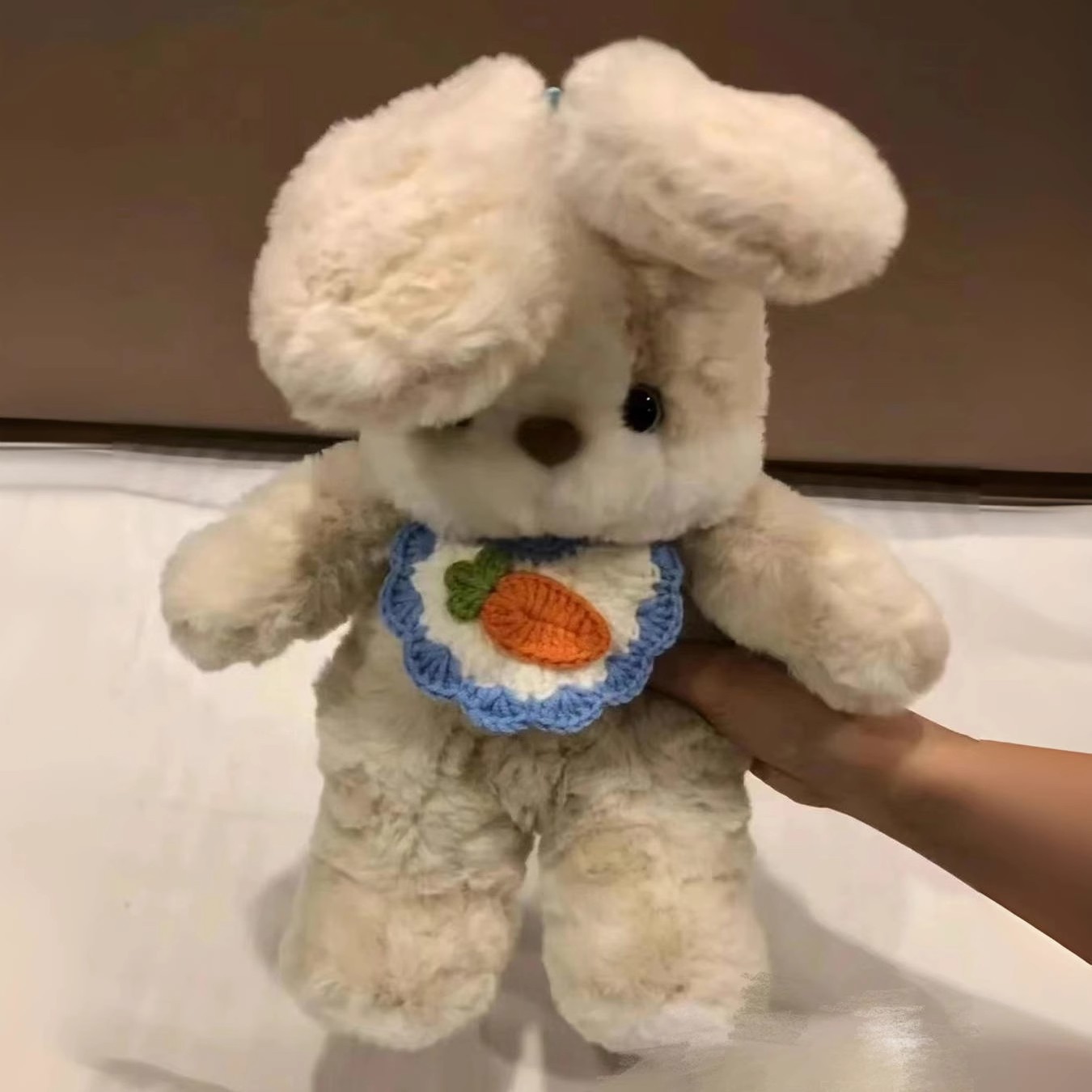 可爱晚安兔子毛绒玩具公
