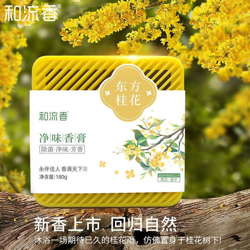 和流香车载香薰家用室内持久留香汽车除臭除菌大容量固体香膏香水
