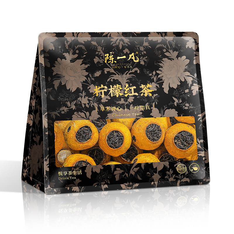 陈一凡柠檬红茶正宗小种红茶浓香型整颗柠檬水果茶冷热可泡袋装
