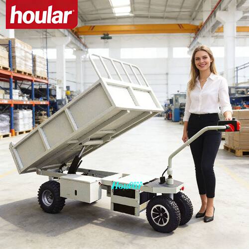 HG-202电动翻斗车 POWER DUMP CART 越野搬运车小型电动泥头车