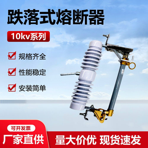 10kv户外高压跌落式熔断器RW12-15/100A智能保险RW11-10令克开关