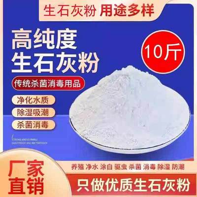 生石灰粉杀虫种菜地高纯