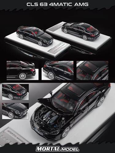 MORTAL 1/64 奔驰CLS63 4MATIC AMG 仿真合金车模型收藏