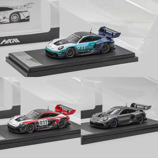 HKM 1:64 保时捷 911 992 GT3 R Rennspor 超跑车 合金汽车模型