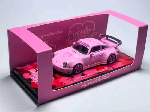 MC 1/64 RWB930 GT Wing 保时捷 情人节限定版合金车模型送礼收藏