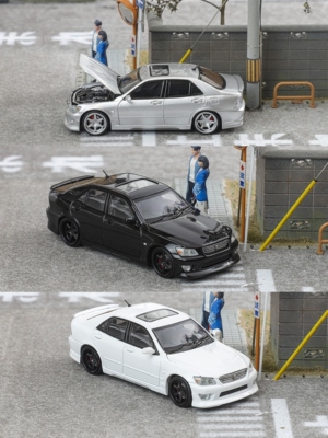 FH 1:64 丰田咬地鲨Altezza RS200 SXE10版仿真合金汽车模型摆件
