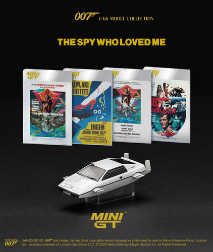 MINIGT 1:64 920莲花Lotus Esprit S1 007电影海底城 合金车模型