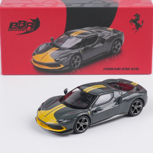 BBR 1:64 法拉利Ferrari 296 GTB 赛道版 仿真合金车模型收藏