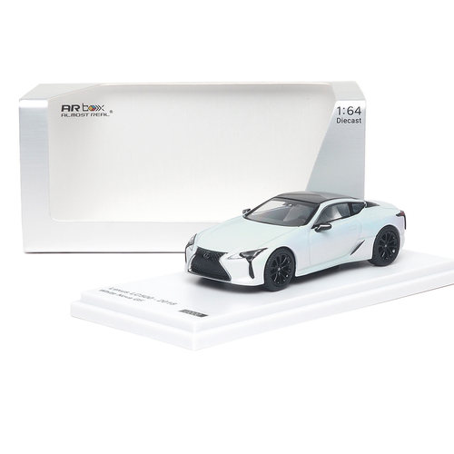 AR Box 1:64 雷克萨斯LC500 2018款 白 仿真合金汽车模型摆件